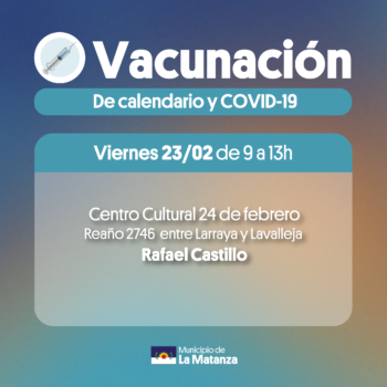 Vacunación: G. Catán y R. Castillo