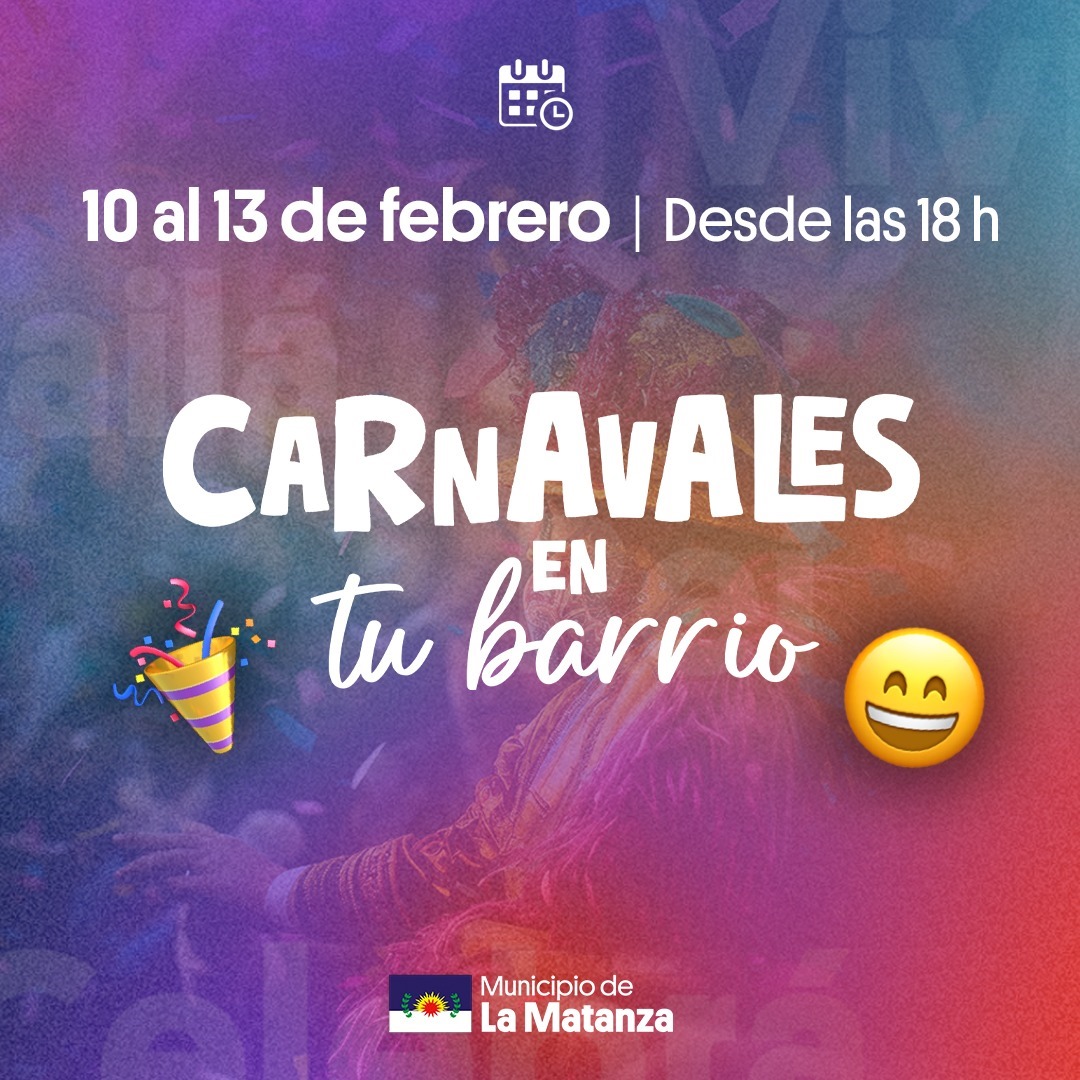 Los carnavales llegan a los barrios de La Matanza