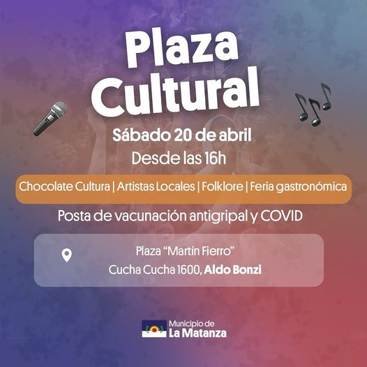 ¡Plaza Cultural llega a Aldo Bonzi!