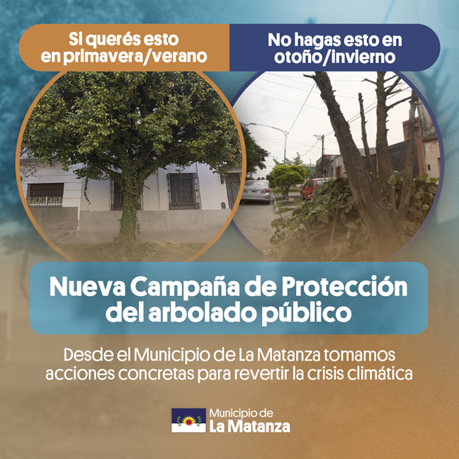 Lanzamiento de la Campaña de Protección del Arbolado Público de La Matanza