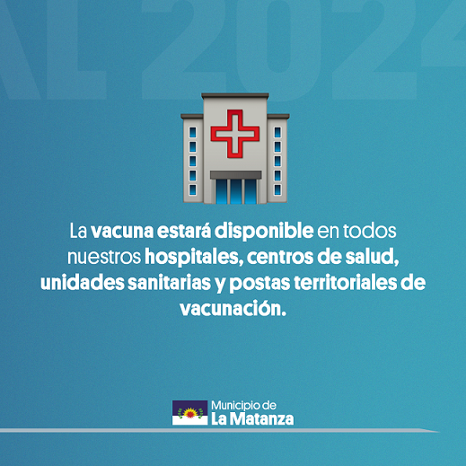 La Matanza extiende la campaña de vacunación antigripal a todos los grupos de riesgo