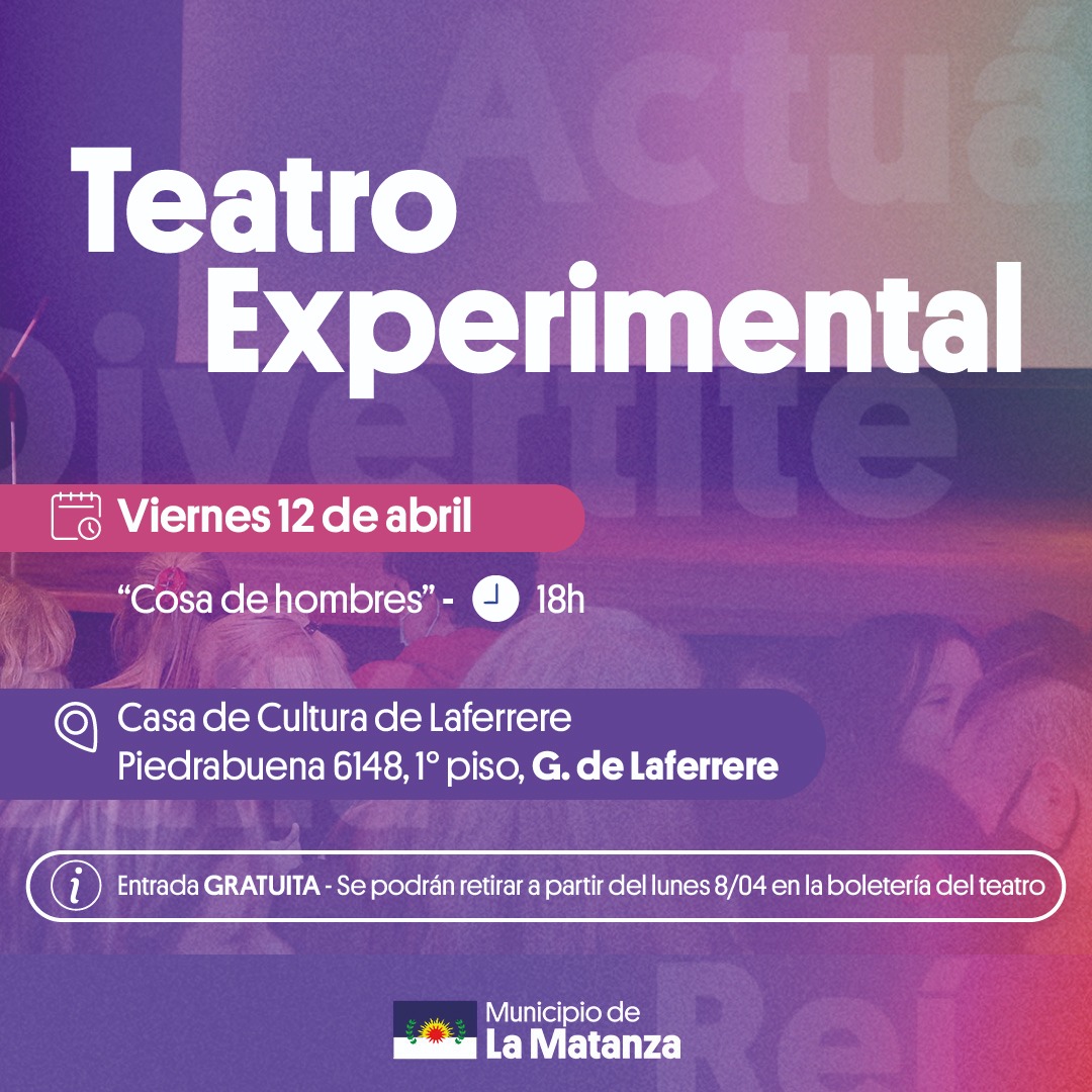 El Ciclo Teatro Experimental llega a Gregorio de Laferrere
