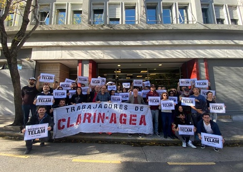 ASAMBLEA DE LOS TRABAJADORES DE CLARÍN SE MANIFESTÓ EN DEFENSA DE LA AGENCIA TÉLAM