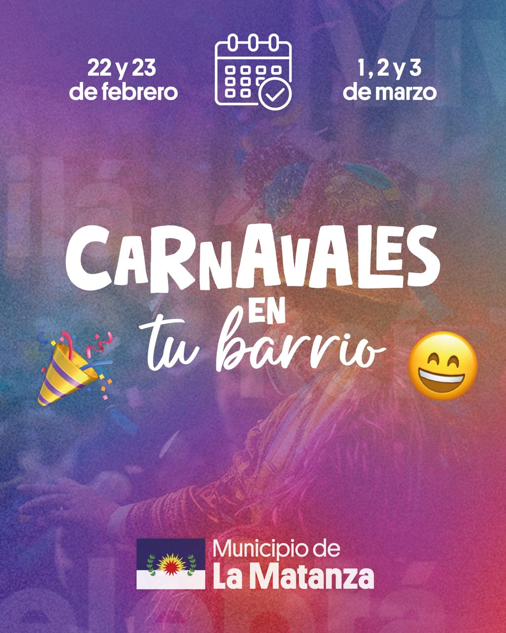 Llegan los Carnavales 2025 a las ciudades de La Matanza