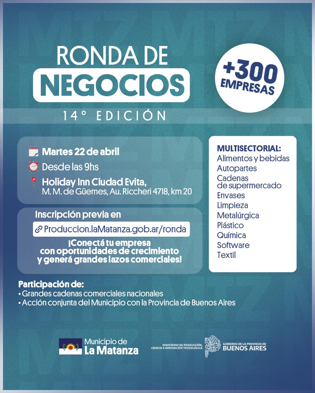 Nueva Ronda de Negocios en La Matanza para impulsar a las industrias y fortalecer el desarrollo productivo de la región