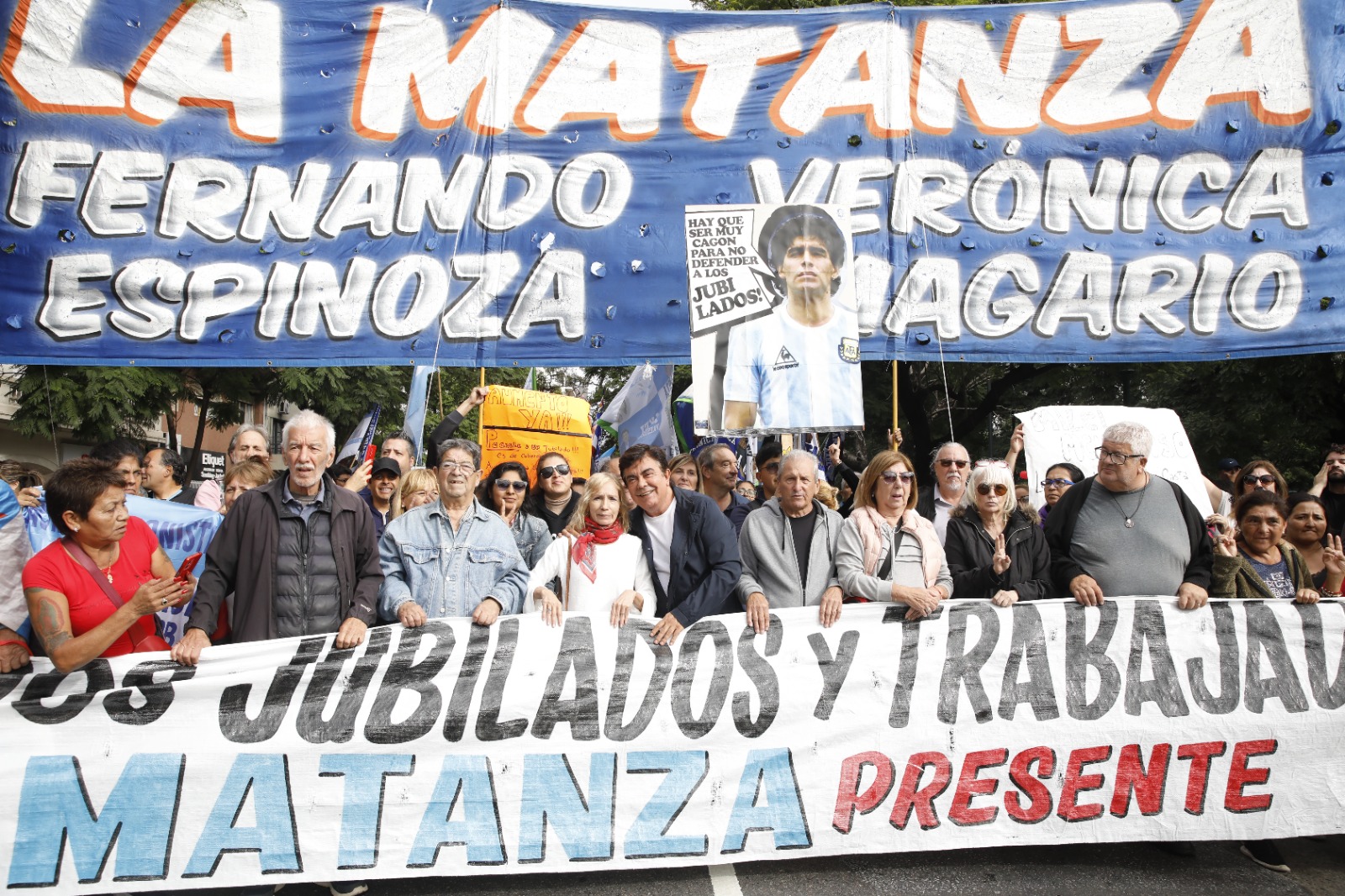 Fernando Espinoza: «Nadie nos va a robar los sueños de los jubilados, de los jóvenes, ni de los trabajadores». 