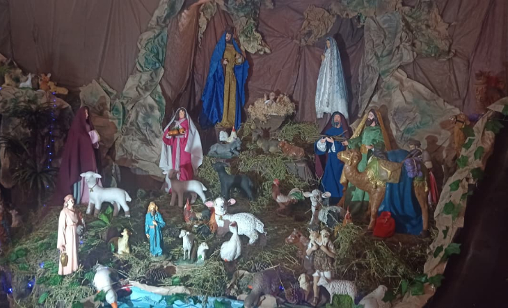 La Parroquia Santa Rosa de Lima de La Tablada inauguró su pesebre anual
