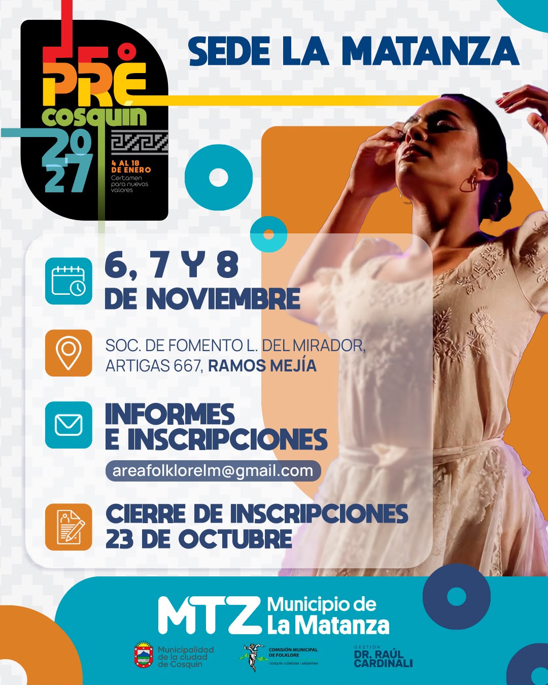 Pre-Cosquín 2027 en La Matanza: abre la inscripción gratuita para artistas locales  