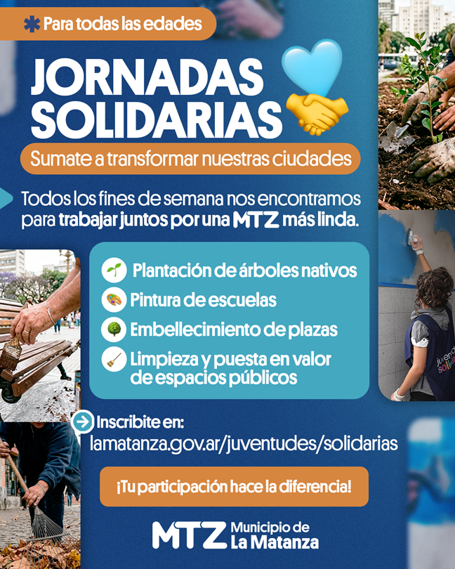 Juventudes solidarias en La Matanza: cómo inscribirse al programa de voluntariado para renovar escuelas y espacios verdes y comunitarios